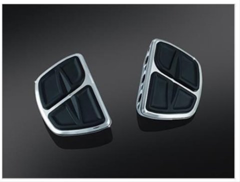 Kuryakyn Kinetic Mini Boards 7611 Floorboards, Boards, Steel, Chrome, 4.000 in. Width, 5.000 in. Length, Pair