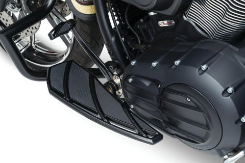 Kuryakyn Phantom Floorboards 5771 Floorboards, Driver, Aluminum, Gloss Black, Driver Location, Indian, Pair