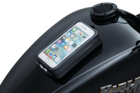 Kuryakyn Quick-Stash Magnetic Device Tank Pouches 5253 Mobile Holder, Cell Phone, Gas Tank, Magnetic, Black, Each