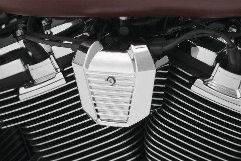 Kuryakyn Precision Coil Covers 6466 Exterior Trim Accent, Cover, Aluminum, Chrome, Harley-Davidson®, Each