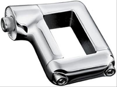 Kuryakyn Side Mount License Plate Clamps 3186 Clamp, Mount, Aluminum, Chrome Plated, Harley-Davidson®, Each