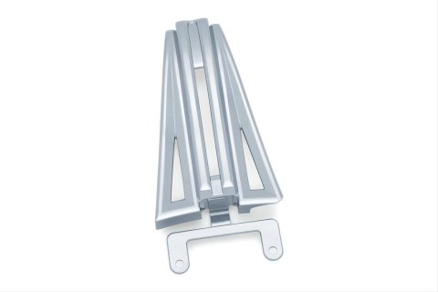 Kuryakyn Precision Upper Frame Covers 6419 Exterior Trim Accent, Cover, Aluminum, Chrome, Bolt-On, Harley-Davidson®, Each