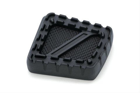 Kuryakyn Riot Brake Pedal Pads 3577 Foot Control Components, Pedal, Aluminum, Bead-Blasted Black, Textured Finish, Each