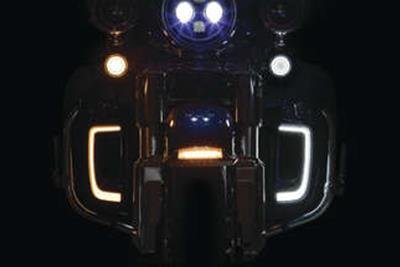 Kuryakyn Tracer LED Turn Signal Conversions 424869 Lighting & Instrument Inserts TRACER T.S. WHT/AMB SMK