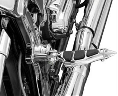 Kuryakyn Stiletto Pegs 4475 Foot Pegs, Style, Male Mount Design, Steel, Chrome, Harley-Davidson®, Pair