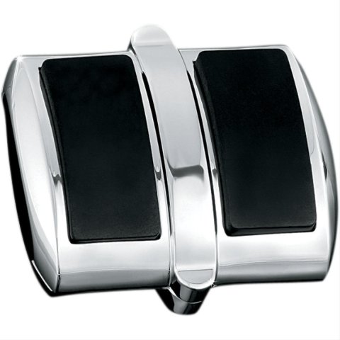 Kuryakyn Shift and Brake Pedal Pad Covers 4029 Pad, Steel, Chrome, Honda®, Kawasaki, Suzuki, Yamaha, Each