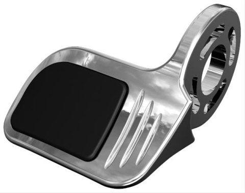 Kuryakyn Contoured ISO Throttle Bosses 6309 Bosses, Aluminum, Chrome, Each