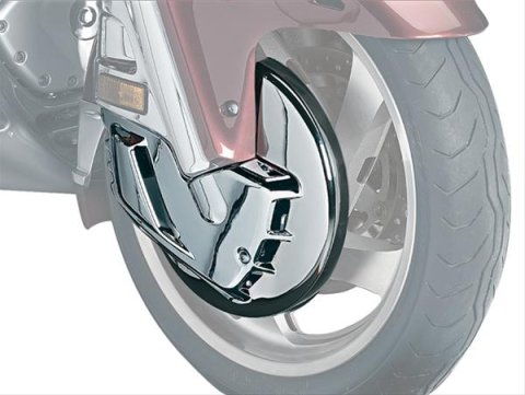 Kuryakyn Rotor Covers 7450 Covers, Front, Plastic, Chrome, Pair