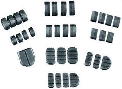 Kuryakyn Replacement ISO Stirrup Heelrest Rubbers 8080 Heel Rest Rubbers, Replacement, Stirrup, Pad Type, Black, Pair