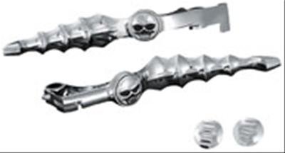 Kuryakyn Zombie Levers 7411 Levers, Zombie, Aluminum, Chrome, for use on Honda®, Pair