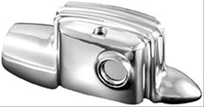 Kuryakyn Master Cylinder Covers 8653 Cover, Rear, Screw On, Steel, Chrome, Harley-Davidson®, Each