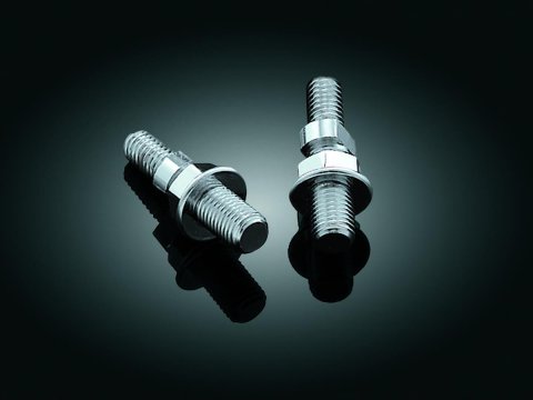 Kuryakyn Mirror Adapters 1811 Stud Adapters, 5/16 in.-18 Stud Size, Triumph, Pair