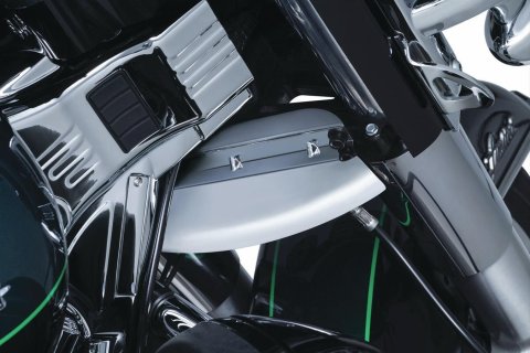 Kuryakyn Lower Triple Tree Wind Deflectors 1804 Deflector, Location, Steel, Chrome, Harley-Davidson®, Each