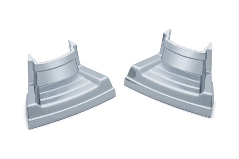Kuryakyn Spark Plug-Head Bolt Covers 7185 Exterior Trim Accent, Precision Plug, Aluminum, Chrome, Harley-Davidson®, Pair