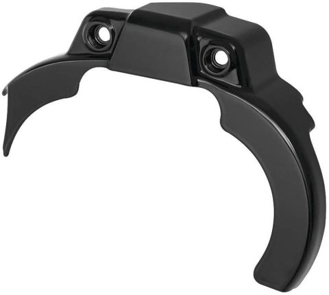 Kuryakyn Precision Transmission Shrouds 6457 Case Cover, Shroud, Aluminum, Gloss Black, Harley-Davidson®, Each