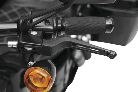 Kuryakyn Dillinger Levers 6682 Lever, Brake and Clutch, Dillinger, Aluminum, Black, Harley-Davidson®, Pair