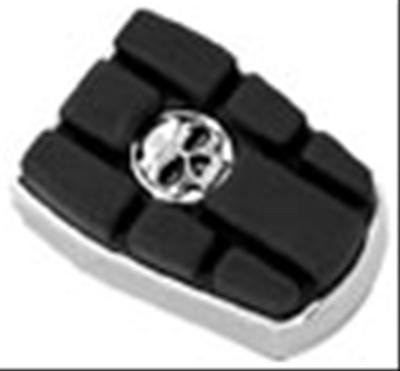 Kuryakyn Zombie Brake Pedal Pads 4405 Break Pads, Zombie, Steel/Rubber, Chrome/Black, Each