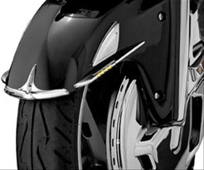Kuryakyn Fender Tips 7321 Tips, Chrome, Plastic, Each
