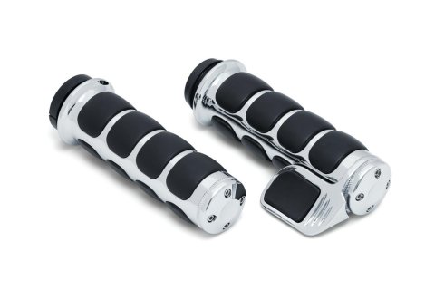 Kuryakyn Premium ISO Grips 6343 PREM ISO-GRIP W/BOSS CHR TBW