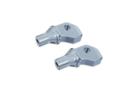 Kuryakyn Tapered Peg Adapters 8835 Adapters, Tapered, Front, Adjustable, Steel, Chrome, Indian, Victory, Pair