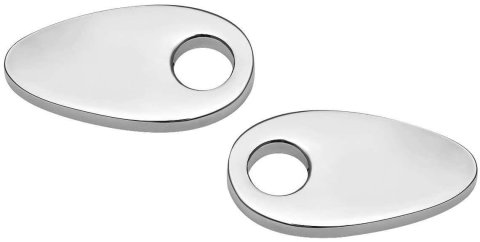 Kuryakyn Kellermann Fender Strut Cover Plates 2577 Plates, Aluminum, Chrome, Harley-Davidson®, Pair