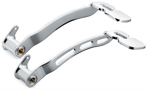 Kuryakyn Extended Brake Pedals 1071 Pedals, Extended, Steel, Chrome, Each
