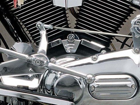 Kuryakyn Cylinder Base Covers 8140 Engine Case Covers, Base, Aluminum, Chrome, Harley-Davidson®, Each