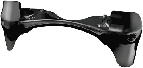 Kuryakyn Gen 2 Fork Braces 7349 Brace, 2, Aluminum, Gloss Black, For Use On Honda® GL1800, Each
