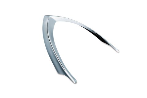 Kuryakyn Taillight Top Trim Accents 7697 Accent, Taillight, ABS Plastic, Chrome, Adhesive Installation, Indian, Each