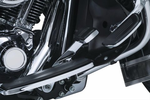 Kuryakyn Extended Brake Pedals 9672 Foot Control, Pedal, Steel, Chrome Plated, Harley-Davidson®, Each