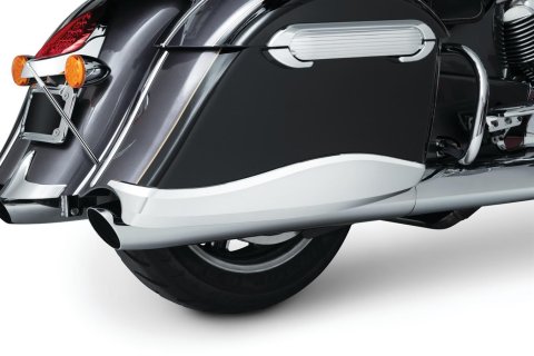 Kuryakyn Quick Draw Saddlebag Accents 5196 Saddle Bag Accessories, Accents, ABS Plastic, Chrome, Harley-Davidson®, Each