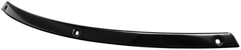 Kuryakyn Smooth Windshield Trim Strips 1318 Strips, Smooth, Steel, Gloss Black, Harley-Davidson®, Each