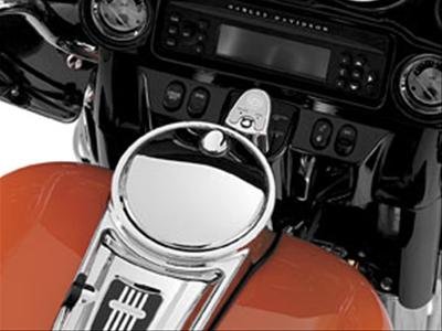 Kuryakyn Push Button Fuel Door Components 1467 Component, Latch, Harley-Davidson®, Chrome, Each