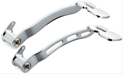 Kuryakyn Girder Extended Brake Pedals 1027 Foot Controls, Extended, Pedal, Steel, Chrome Plated, with Hardware, Universal, Each