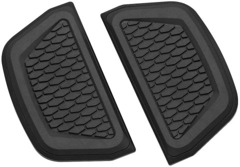 Kuryakyn Hex Passenger Board Inserts 5903 Floor Cover, Hex, Aluminum/Rubber, Satin Black, Harley-Davidson®, Pair