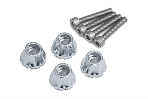 Kuryakyn Decorative Windshield Screws 5721 Component, Screw, Stainless Steel/Aluminum, Chrome, Harley-Davidson®, Kit