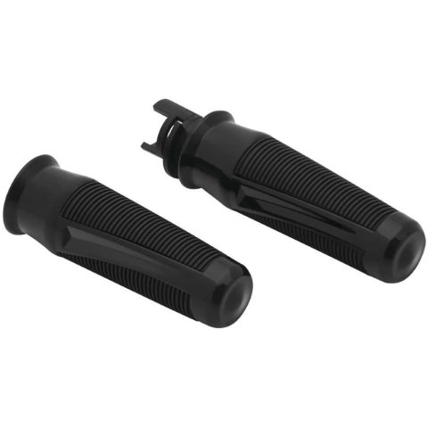 Kuryakyn Phantom Grips 5767 Grips, Phantom, Aluminum, Gloss Black, 1 in. Bar, Indian, Pair