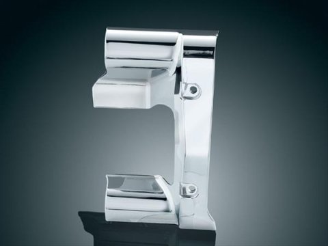 Kuryakyn Oil Line Nacelle Covers 8204 Exterior Trim Accent, Transmission Line, Aluminum, Chrome, Harley-Davidson®, Each