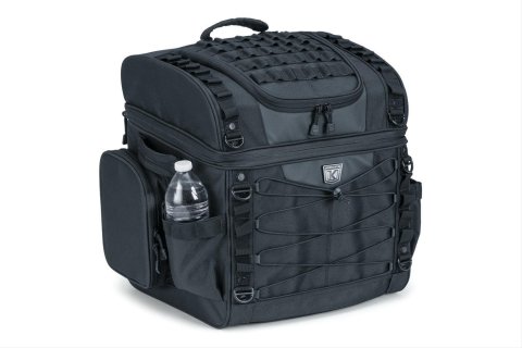 Kuryakyn Momentum Vagabond Bags 5285 Saddle Bag, Vagabond, Sissy Bar, 1,200 Denier, Black, Universal, Each