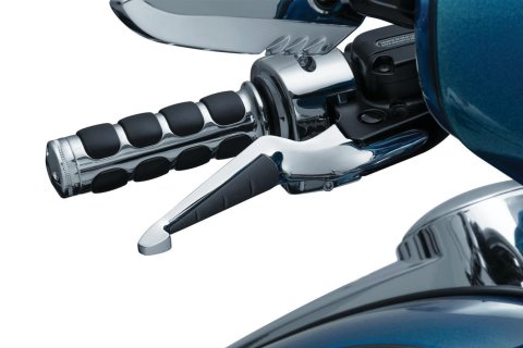 Kuryakyn ISO Levers 5736 Brake and Clutch Levers, ISO, Aluminum, Chrome, Harley-Davidson®, Pair