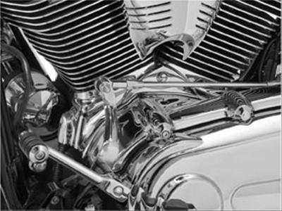 Kuryakyn Cylinder Base Covers 8393 Cover, Steel, Chrome, Bolts Included, Harley-Davidson®, Kit