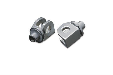 Kuryakyn Splined Peg Adapters 8900 Adapters, Victory, Indian, Silver, Pair