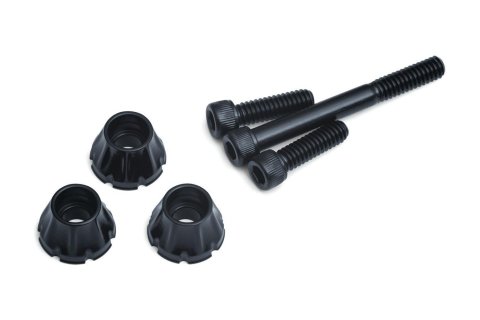 Kuryakyn Decorative Windshield Screws 5720 Component, Screw, Stainless Steel/Aluminum, Gloss Black, Harley-Davidson®, Kit