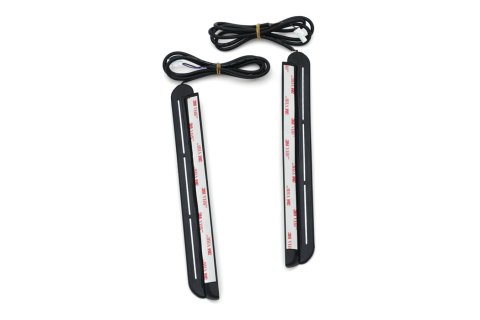 Kuryakyn LED Accent Strip Lights 5417 Light Strips, LED, ABS Plastic, Black Housing, Red Bulb Color, Harley-Davidson®, Pair