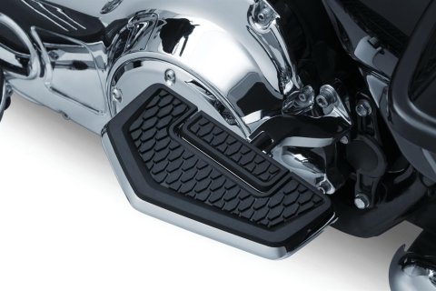 Kuryakyn Hex Floorboards 5909 Floorboards, Hex, Aluminum, Satin Black, Driver/Passenger/Highway Bar Location, Pair