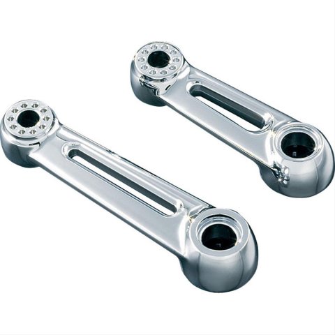 Kuryakyn Long Ergo Replacement Arms 4061 Cruise Peg Arm, 6.000 in. Long, Steel, Chrome, Pair