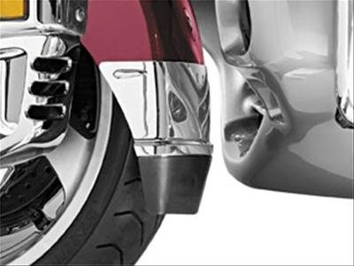 Kuryakyn Fender Extensions 7352 Extension, Front, Steel, Chrome, for use on Honda®, Each