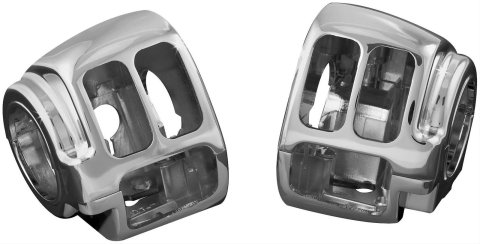 Kuryakyn Switch Housings 1747 Housing, Chrome, Harley-Davidson®, Pair