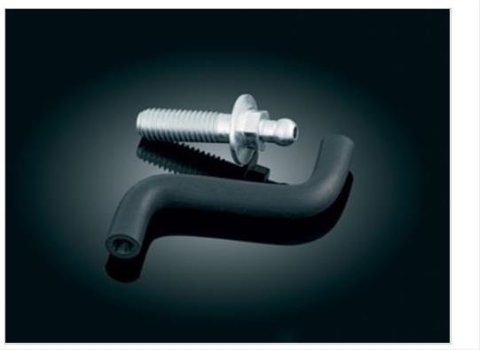 Kuryakyn Air Cleaner Components 9975 Breather Bolt, Steel, Natural, Length is 1-1/4 in., Harley-Davidson®, Each