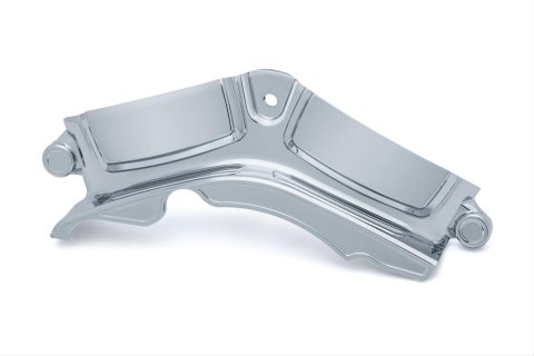 Kuryakyn Precision Cylinder Base Covers 6441 Engine Case Cover, Cover, Aluminum, Gloss Black, Harley-Davidson®, Kit